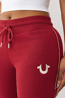 ROPE STITCH MID RISE BOOTCUT SWEATPANT, image 7