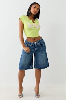 CRYSTAL WING V NOTCH TEE, image 3