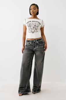 BOAT NECK VINTAGE BUDDHA TEE, image 4