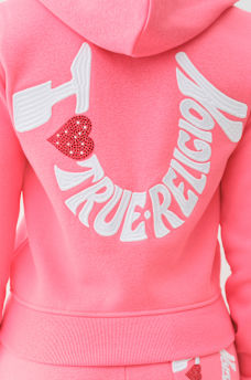 'I LOVE TRUE RELIGION' ZIP HOODIE, image 1