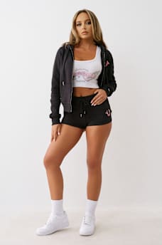 'I LOVE TRUE RELIGION' SWEAT SHORT, image 2