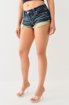 JOEY LOW RISE FRAYED HOT SHORT, image 4