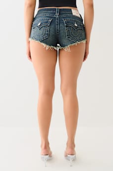 JOEY LOW RISE FRAYED HOT SHORT, image 5