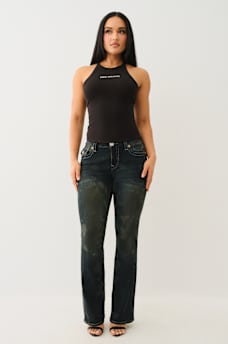 BECCA MID RISE BOOTCUT JEAN, image 2