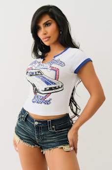 TRUE RELIGION X FORD CRYSTAL MUSTANG BABY TEE, image 5