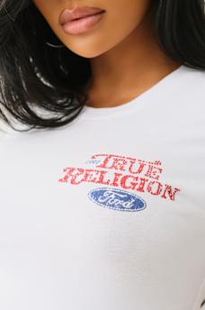 TRUE RELIGION X FORD VINTAGE BABY TEE , image 4