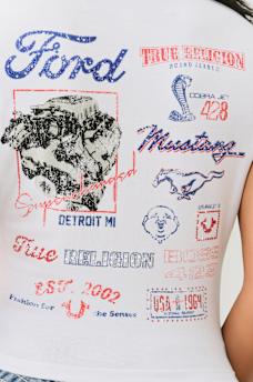 TRUE RELIGION X FORD VINTAGE BABY TEE , image 5