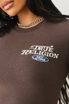 TRUE RELIGION X FORD VINTAGE BABY TEE , image 4
