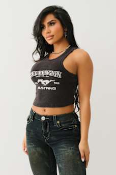 TRUE RELIGION X FORD WASHED RACERBACK TANK TOP, image 4