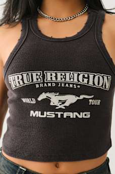 TRUE RELIGION X FORD WASHED RACERBACK TANK TOP, image 1