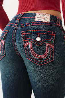 JENNIE MID RISE LUREX SUPER T CURVY SKINNY JEAN, image 1