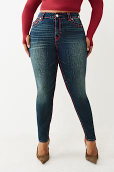 PLUS JENNIE MID RISE LUREX SUPER T SKINNY JEAN, image 2