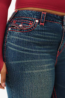 PLUS JENNIE MID RISE LUREX SUPER T SKINNY JEAN, image 6