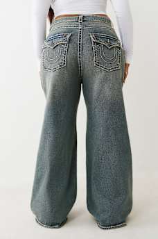 PLUS JESSIE MID RISE SUPER T SUPER BAGGY JEAN, image 5