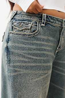 PLUS JESSIE MID RISE SUPER T SUPER BAGGY JEAN, image 6