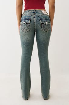 JEANS CORTE DE BOTA BECCA DE TIRO MEDIO CON BOLSILLOS CON SOLAPA, image 5