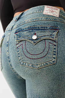 PLUS BECCA MID RISE FLAP BOOTCUT JEAN, image 1