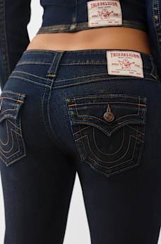 JOEY LOW RISE FOIL FLARE JEAN, image 2