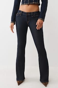 JOEY LOW RISE FOIL FLARE JEAN, image 1