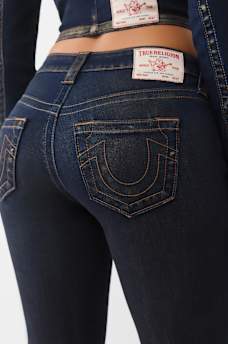 JENNIE MID RISE  METALLIC CURVY SKINNY JEAN, image 2