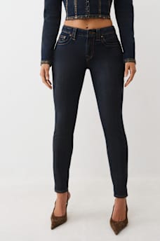 JENNIE MID RISE  METALLIC CURVY SKINNY JEAN, image 1
