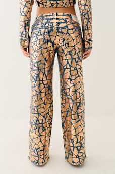 BOBBI CRACKED FOIL BAGGY JEAN, image 3