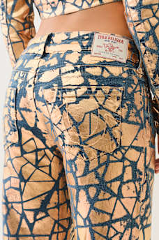 BOBBI CRACKED FOIL BAGGY JEAN, image 4