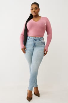 PLUS JENNIE MID RISE BIG T CURVY SKINNY JEAN, image 3