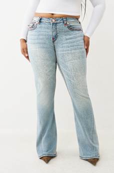 PLUS JOEY MID RISE SUPER T FLARE JEAN, image 2