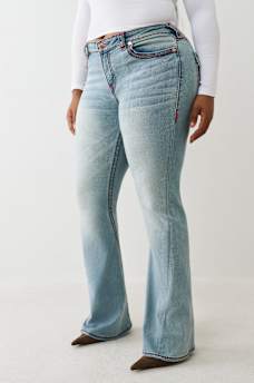 PLUS JOEY MID RISE SUPER T FLARE JEAN, image 4