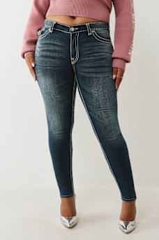 PLUS JENNIE MID RISE SUPER T CURVY SKINNY JEAN, image 2