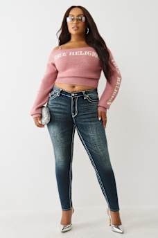 PLUS JENNIE MID RISE SUPER T CURVY SKINNY JEAN, image 3