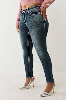 PLUS JENNIE MID RISE SUPER T CURVY SKINNY JEAN, image 4