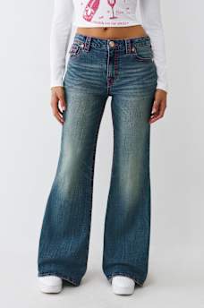 KATRINA HIGH RISE BIG T FLARE JEAN, image 2