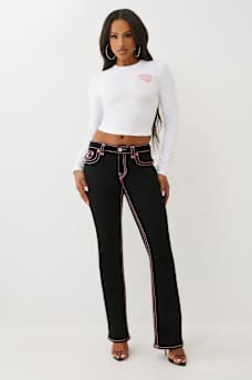 BECCA MID RISE SUPER T BOOTCUT JEAN, image 3