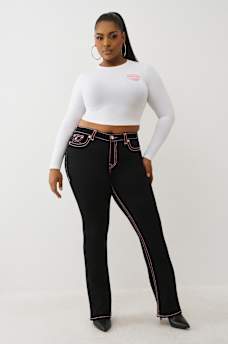 PLUS BECCA MID RISE SUPER T BOOTCUT JEAN, image 3