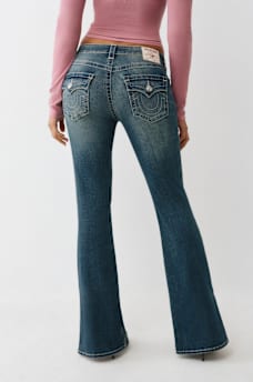 BECCA MID RISE SIDE SLIT HEM BOOTCUT JEAN, image 4