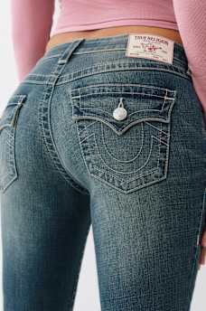 BECCA MID RISE SIDE SLIT HEM BOOTCUT JEAN, image 5