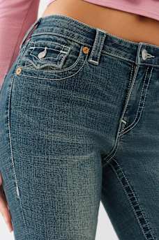 BECCA MID RISE SIDE SLIT HEM BOOTCUT JEAN, image 7