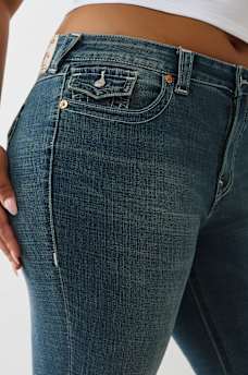 PLUS BECCA SIDE SLIT BOOTCUT JEAN, image 5