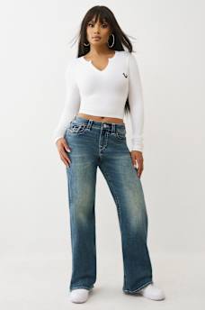 BOBBI MID RISE FLAP BAGGY JEAN, image 2