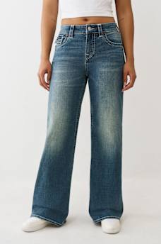 BOBBI MID RISE FLAP BAGGY JEAN, image 1