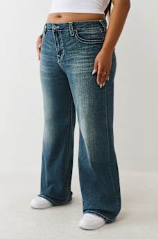 PLUS BOBBI MID RISE BAGGY JEAN, image 3