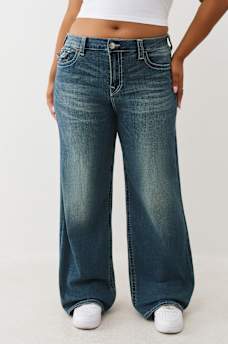 PLUS BOBBI MID RISE BAGGY JEAN, image 1