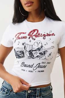 CRYSTAL BUDDHA BABY TEE, image 1