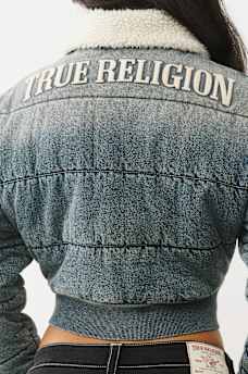 DENIM PUFFER JACKET, image 2