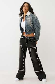 DENIM PUFFER JACKET, image 3