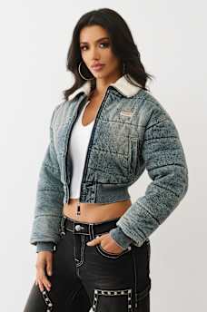 DENIM PUFFER JACKET, image 5
