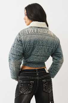 DENIM PUFFER JACKET, image 6