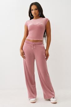 VELOUR CRYSTAL LOGO BABY TEE, image 3